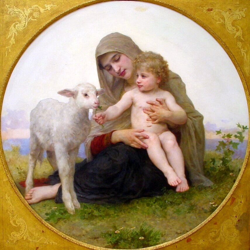 The Virgin Lamb by William-Adolphe Bouguereau