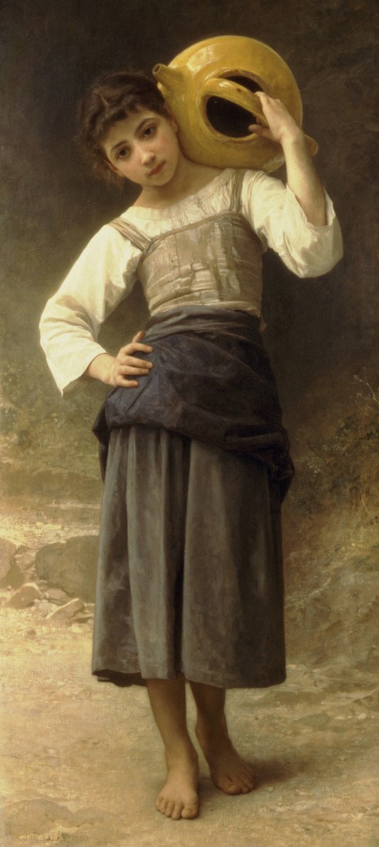 The Water Girl (Young Girl Going to the Spring) by William-Adolphe Bouguereau