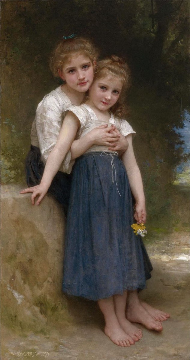 Two Sisters by William-Adolphe Bouguereau