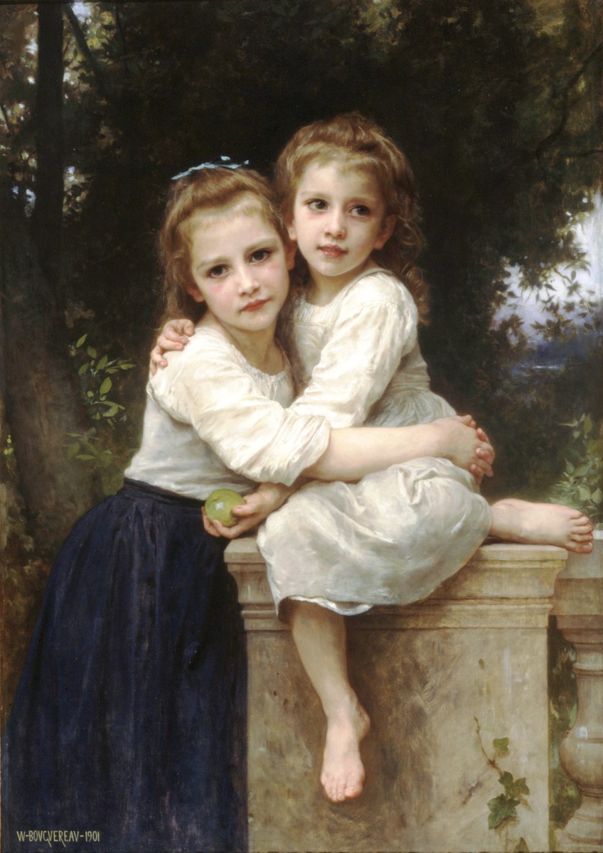 Two Sisters by William-Adolphe Bouguereau