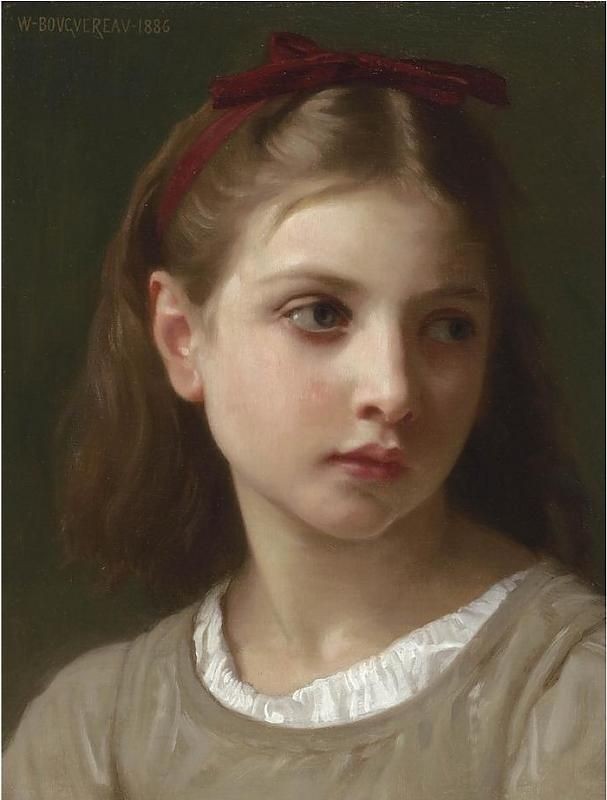 Une petite fille by William-Adolphe Bouguereau