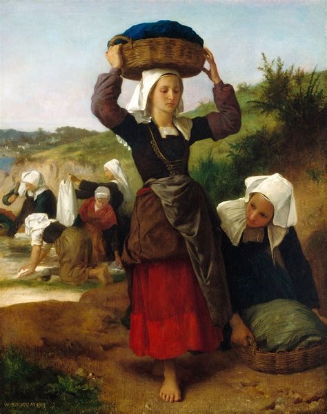 Washerwomen of Fouesnant by William-Adolphe Bouguereau