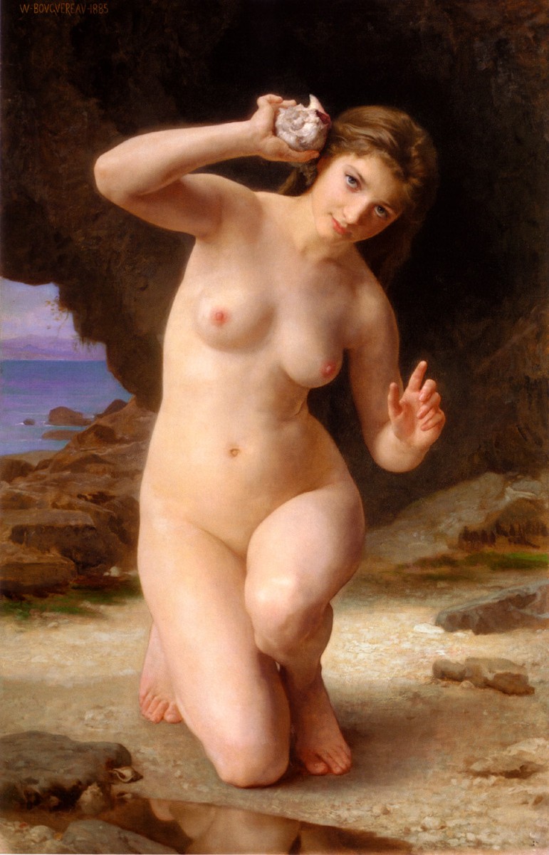 Woman with Shell by William-Adolphe Bouguereau