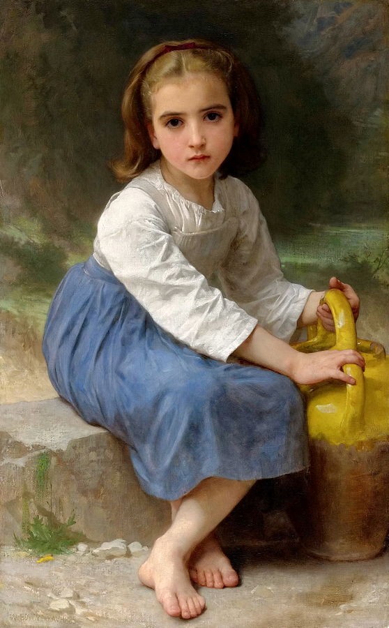 Young Girl with a Jug by William-Adolphe Bouguereau