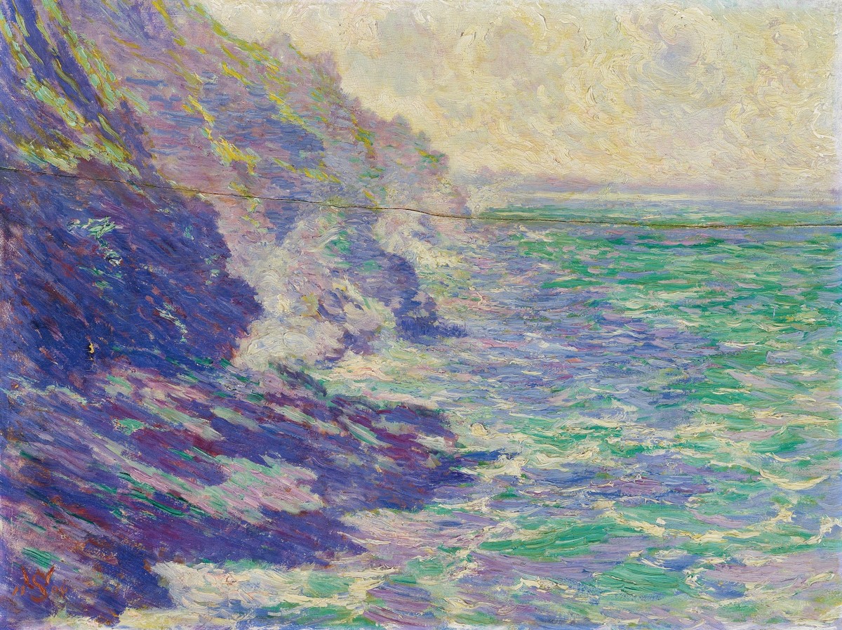 Landscape by the sea by Willy Schlobach