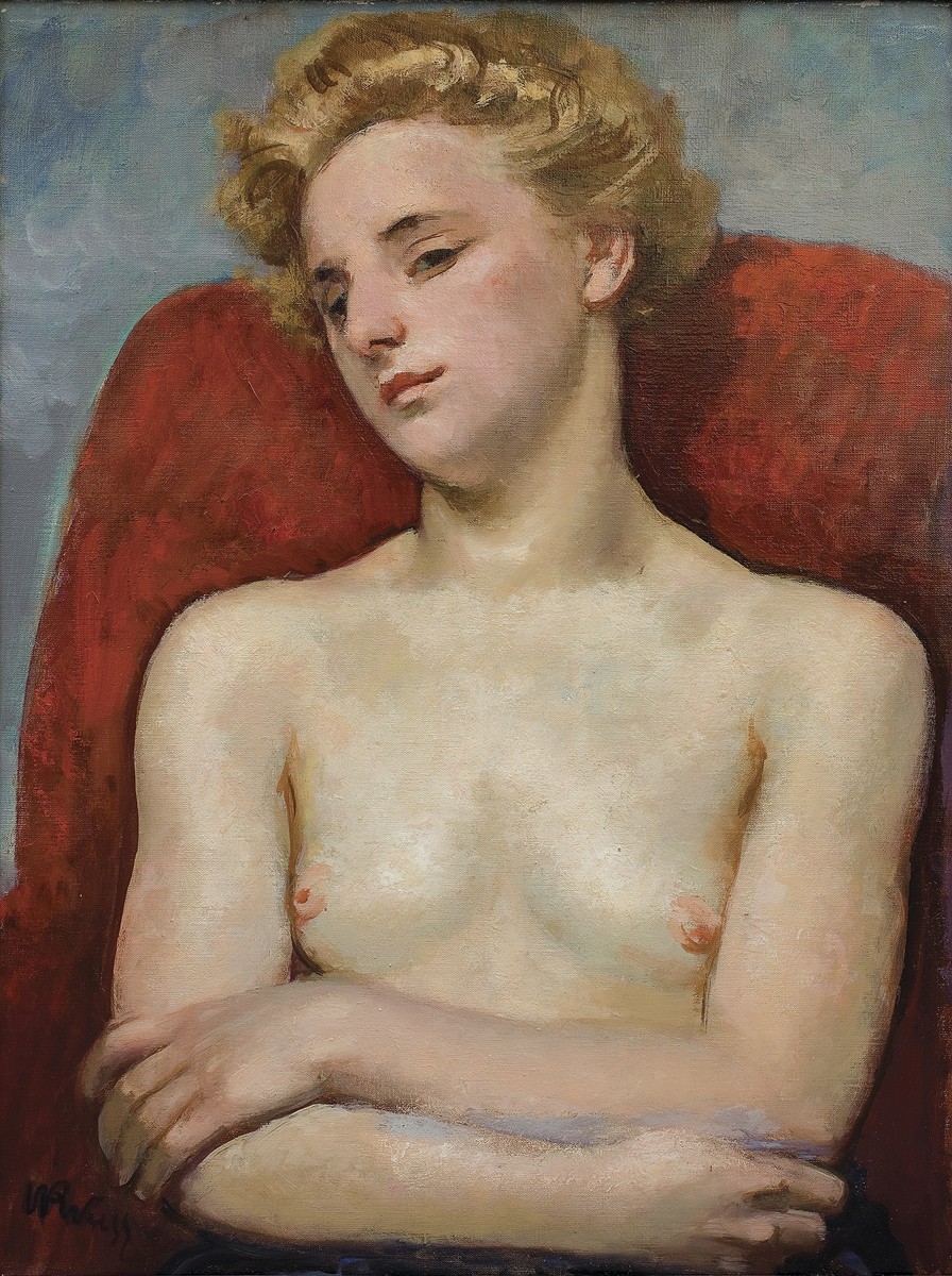 Half-Nude by Wojciech Weiss