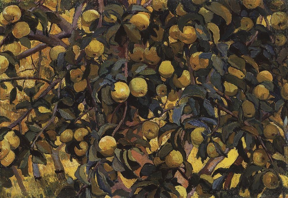 Apples on the branches by Zinaida Serebriakova