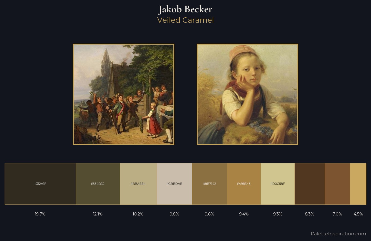 Jakob Becker Palette 1 — Veiled Caramel