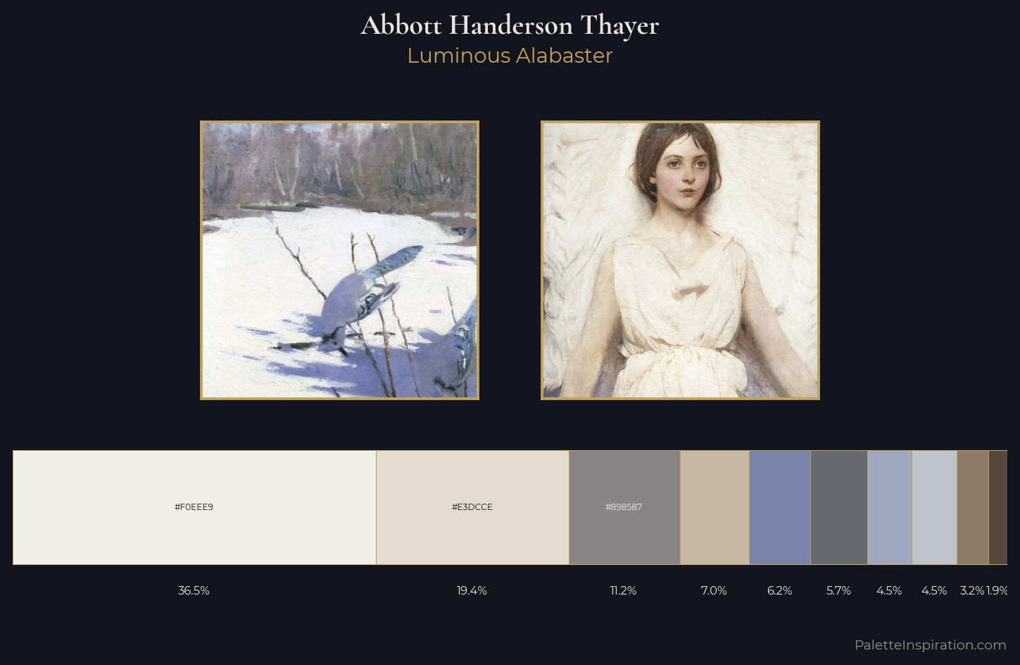 Abbott Handerson Thayer Palette 1 — Luminous Alabaster
