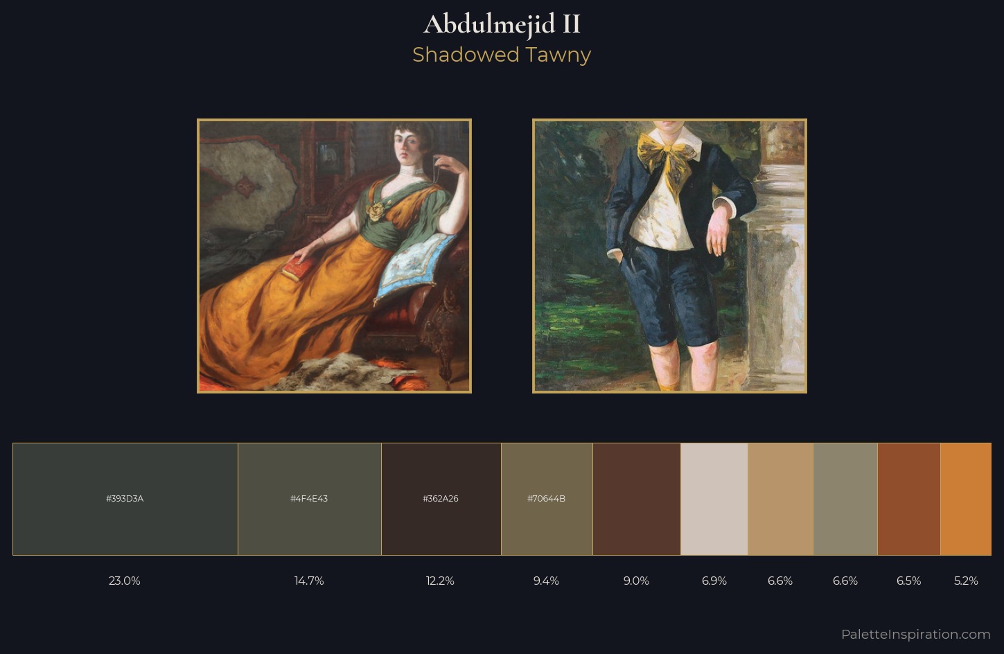 Abdulmejid II Palette 2 — Shadowed Tawny