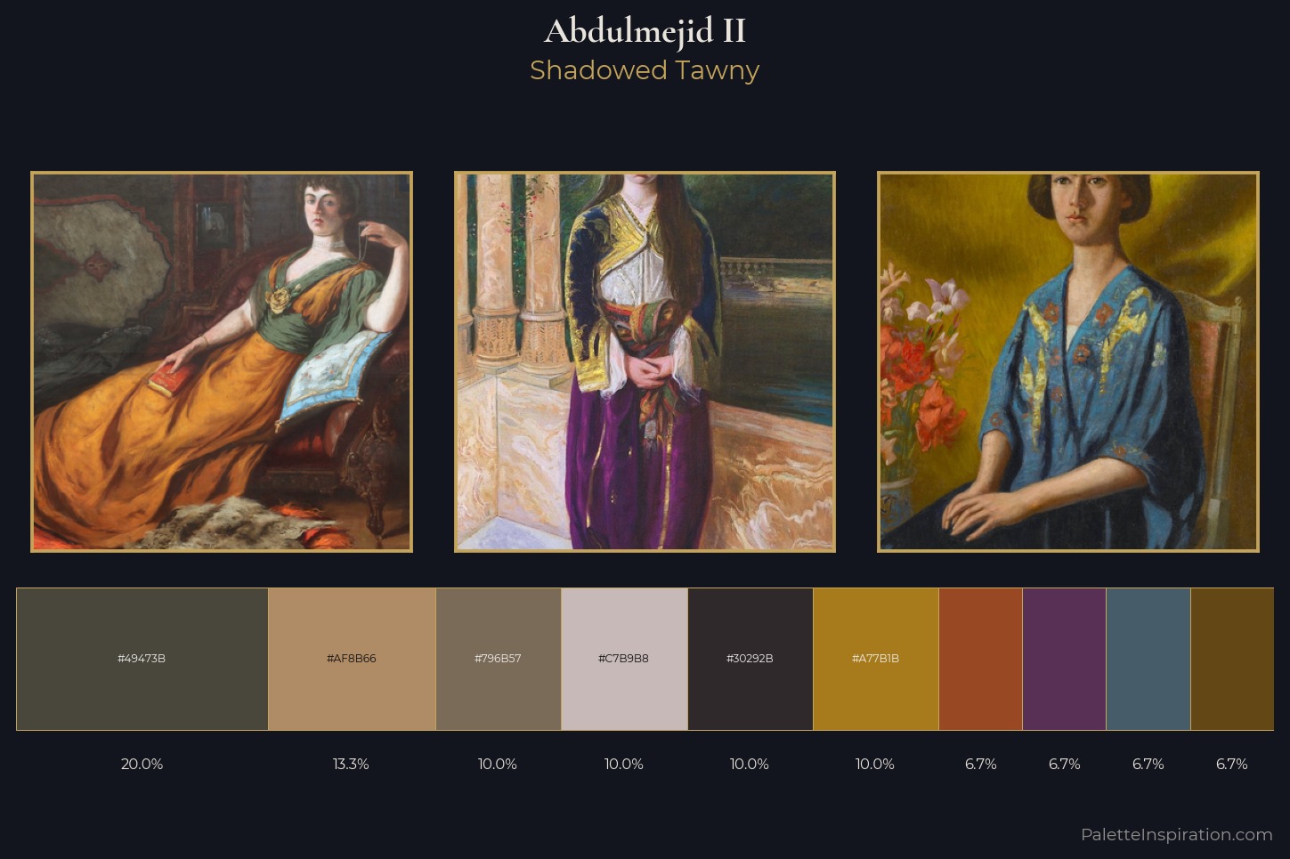 Abdulmejid II Master Palette — Shadowed Tawny