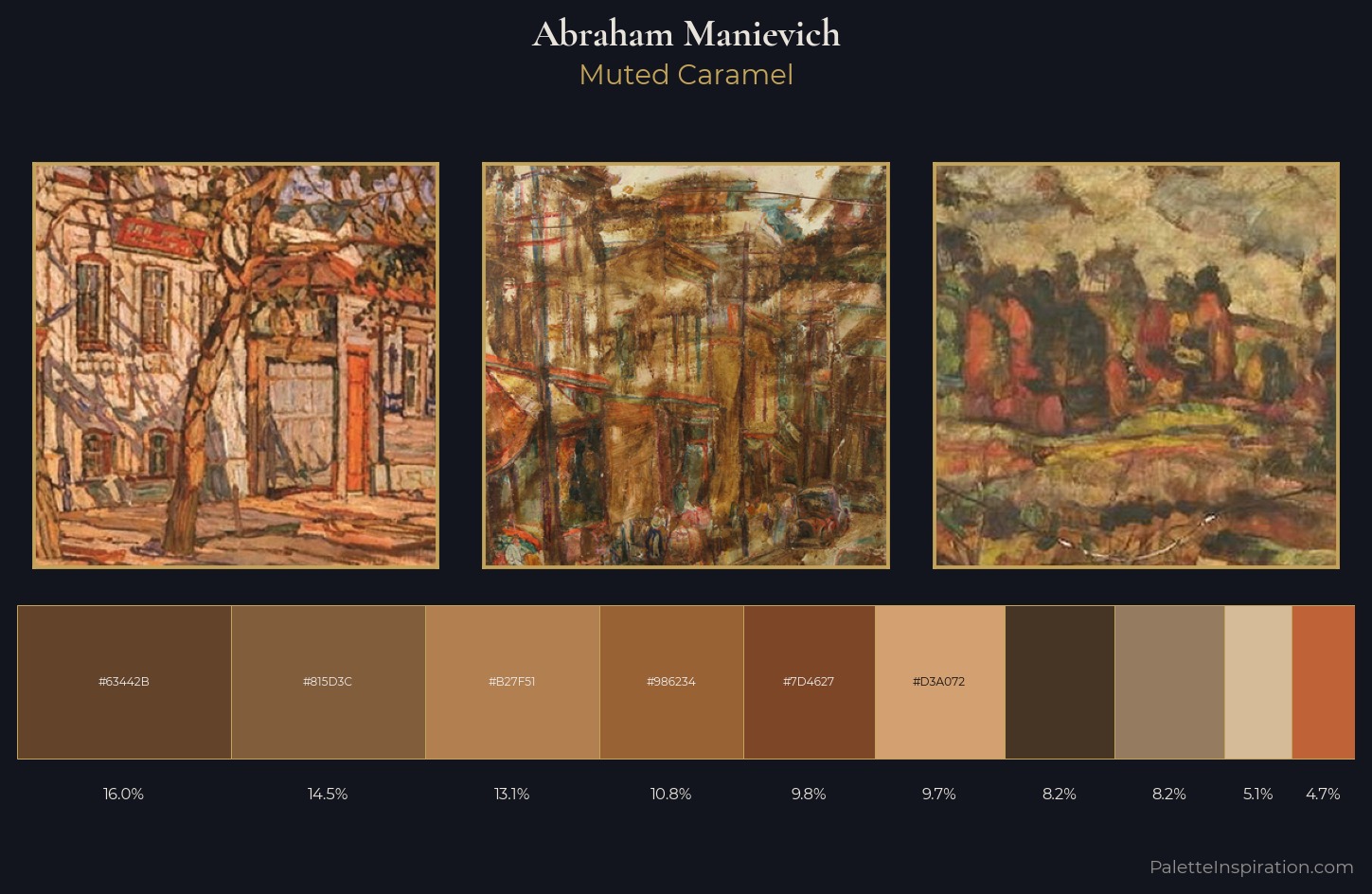 Abraham Manievich Palette 6 — Muted Caramel
