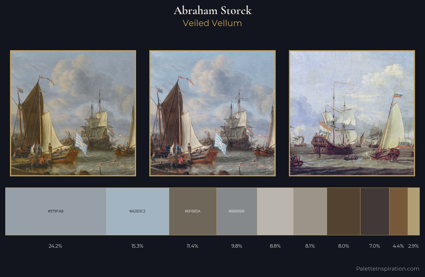 Abraham Storck Palette 1 — Veiled Vellum