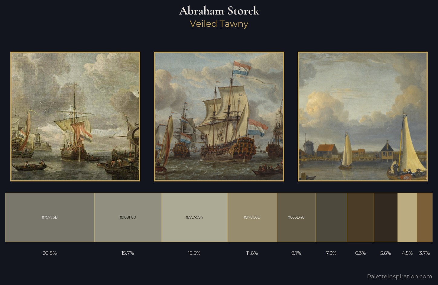 Abraham Storck Palette 5 — Veiled Tawny