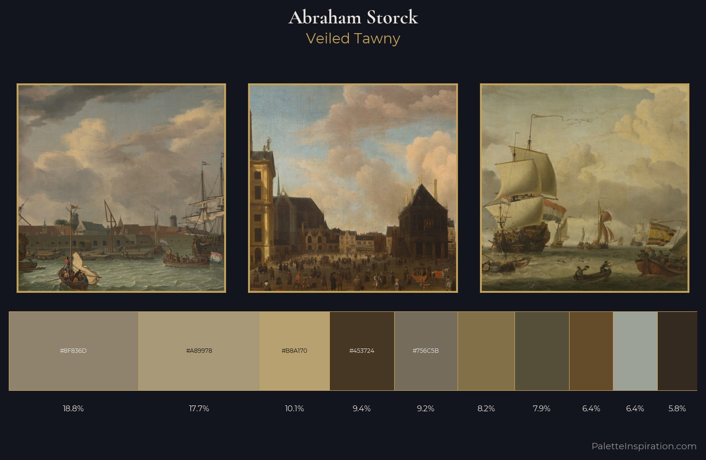 Abraham Storck Palette 6 — Veiled Tawny