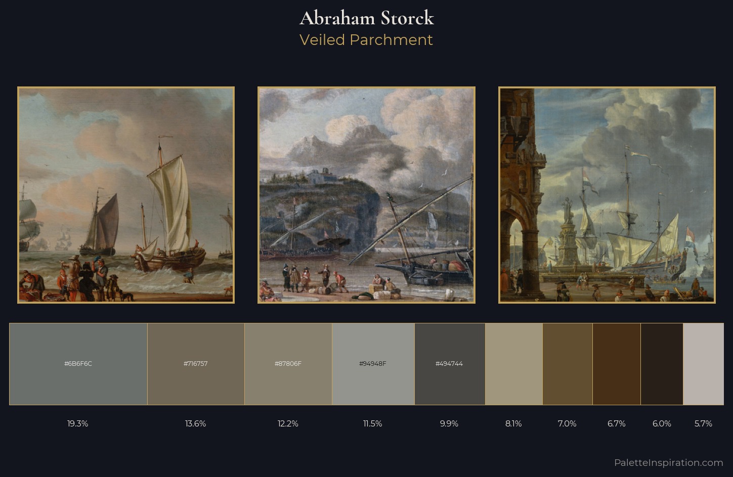 Abraham Storck Palette 7 — Veiled Parchment
