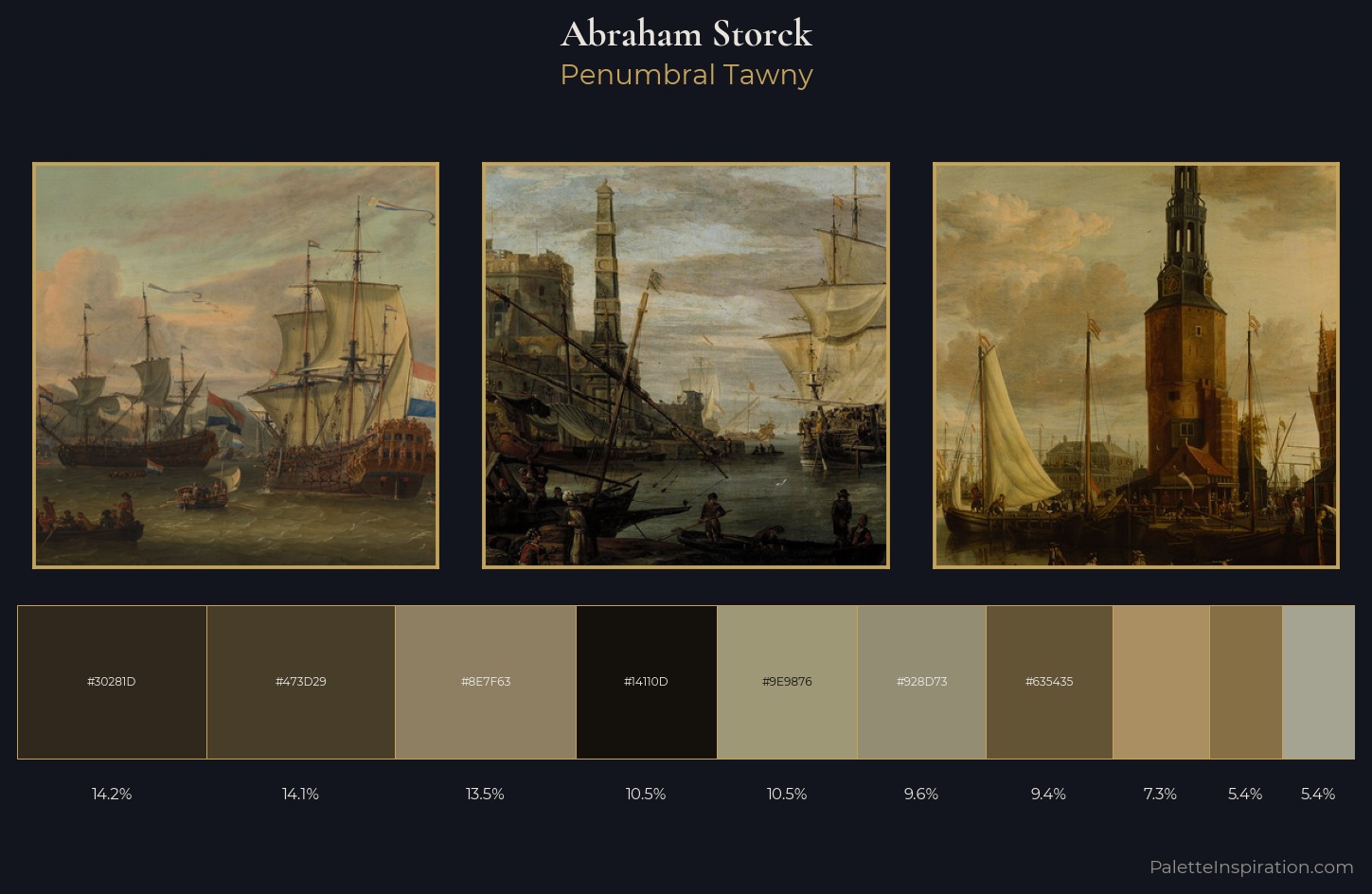 Abraham Storck Palette 8 — Penumbral Tawny
