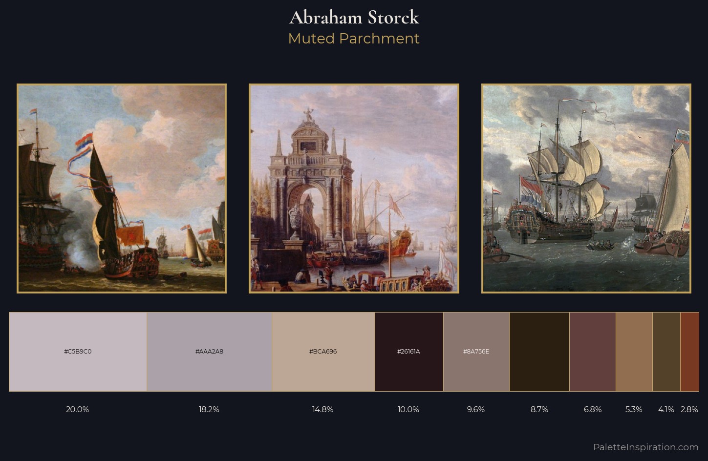 Abraham Storck Palette 9 — Muted Parchment