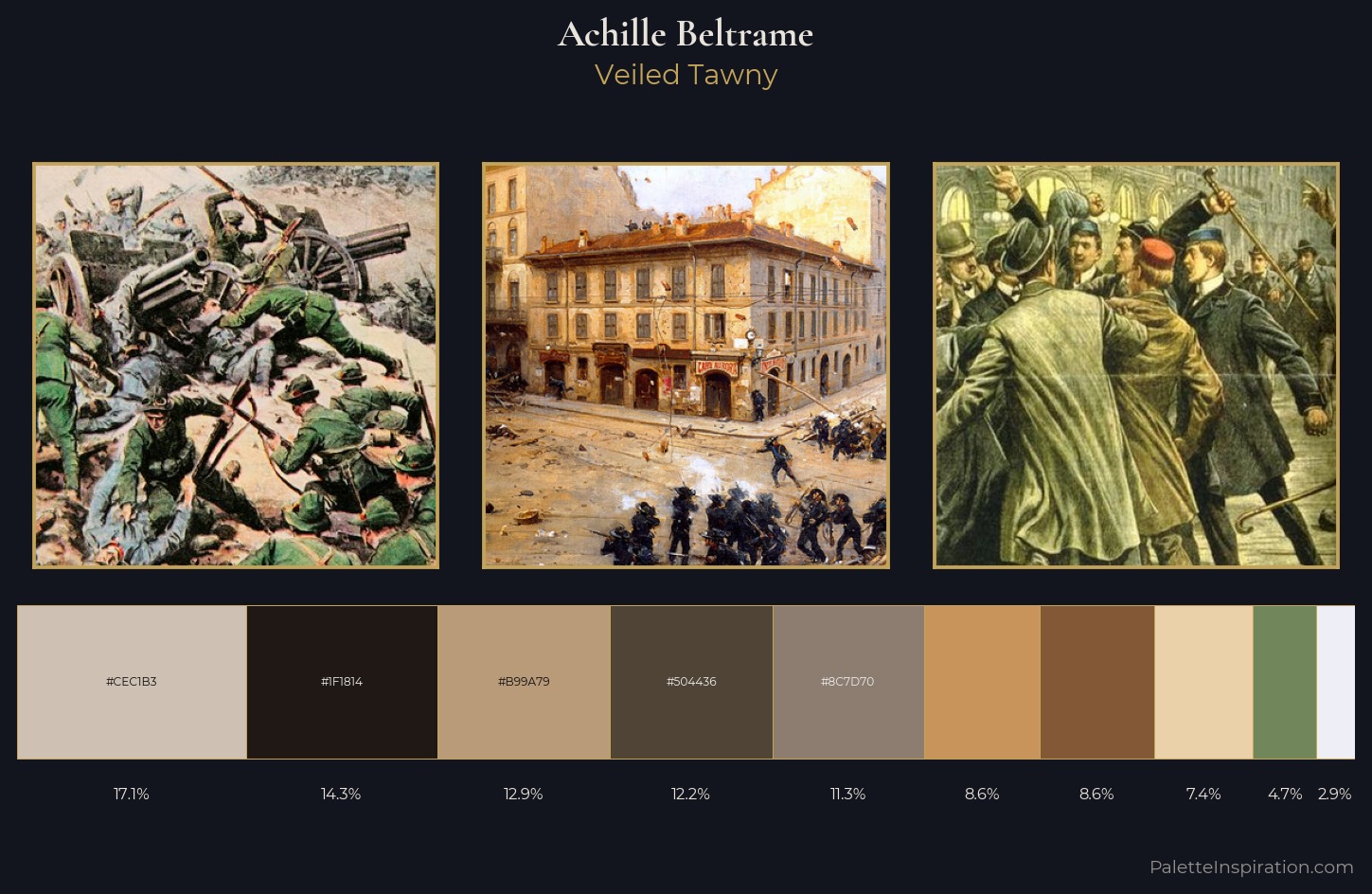 Achille Beltrame Palette 4 — Veiled Tawny