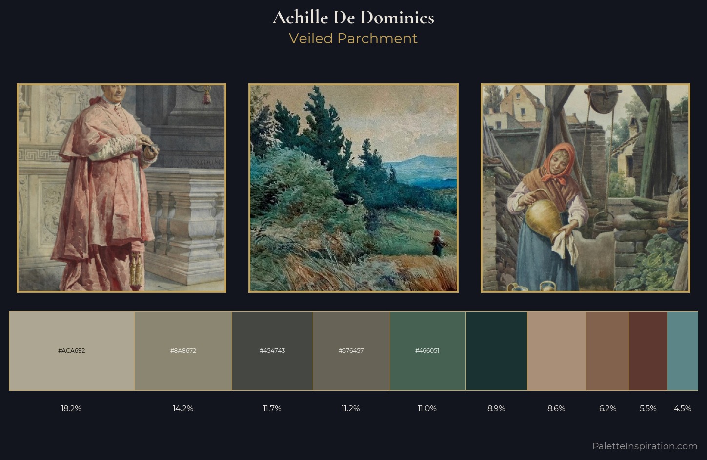 Achille De Dominics Palette 2 — Veiled Parchment