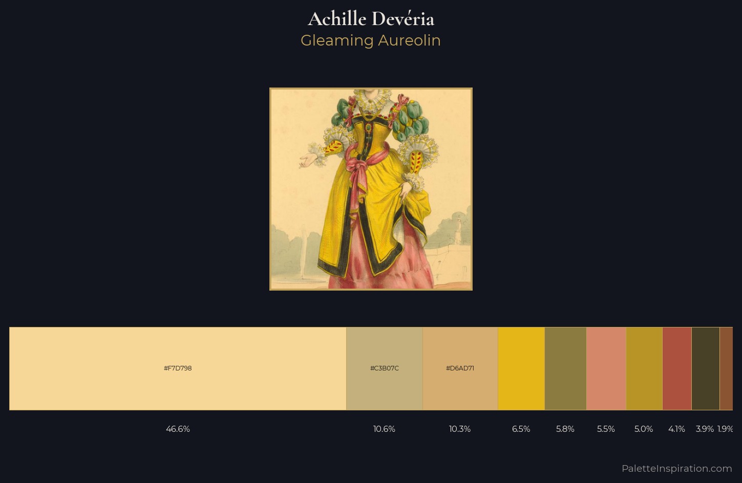 Achille Devéria Palette 1 — Gleaming Aureolin