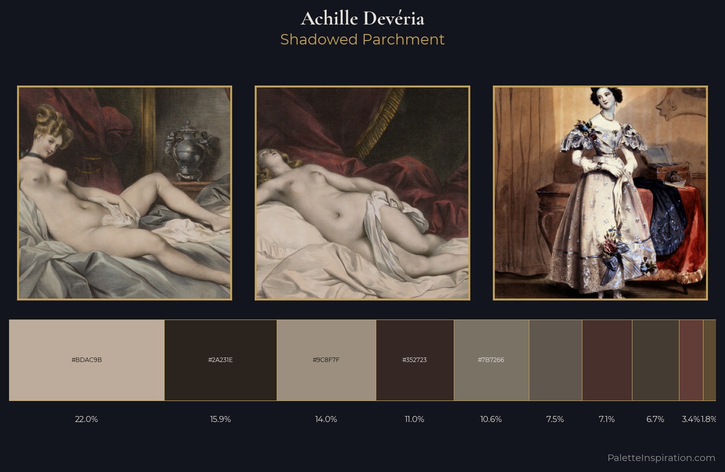 Achille Devéria Palette 2 — Shadowed Parchment