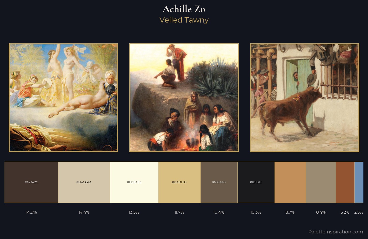 Achille Zo Palette 1 — Veiled Tawny