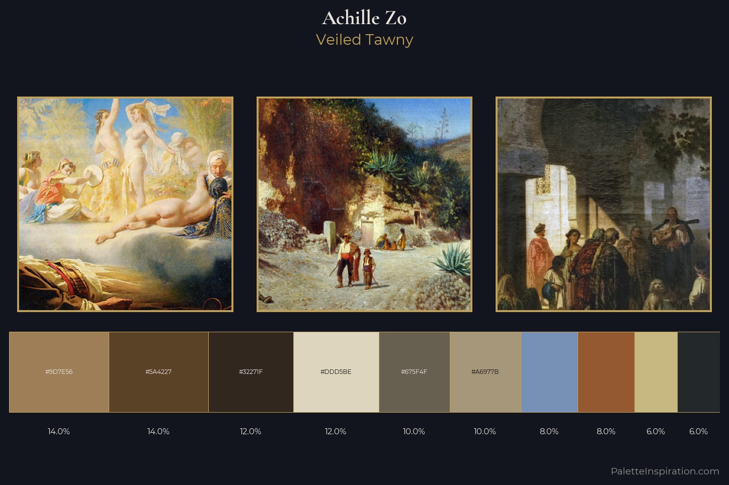 Achille Zo Master Palette — Veiled Tawny