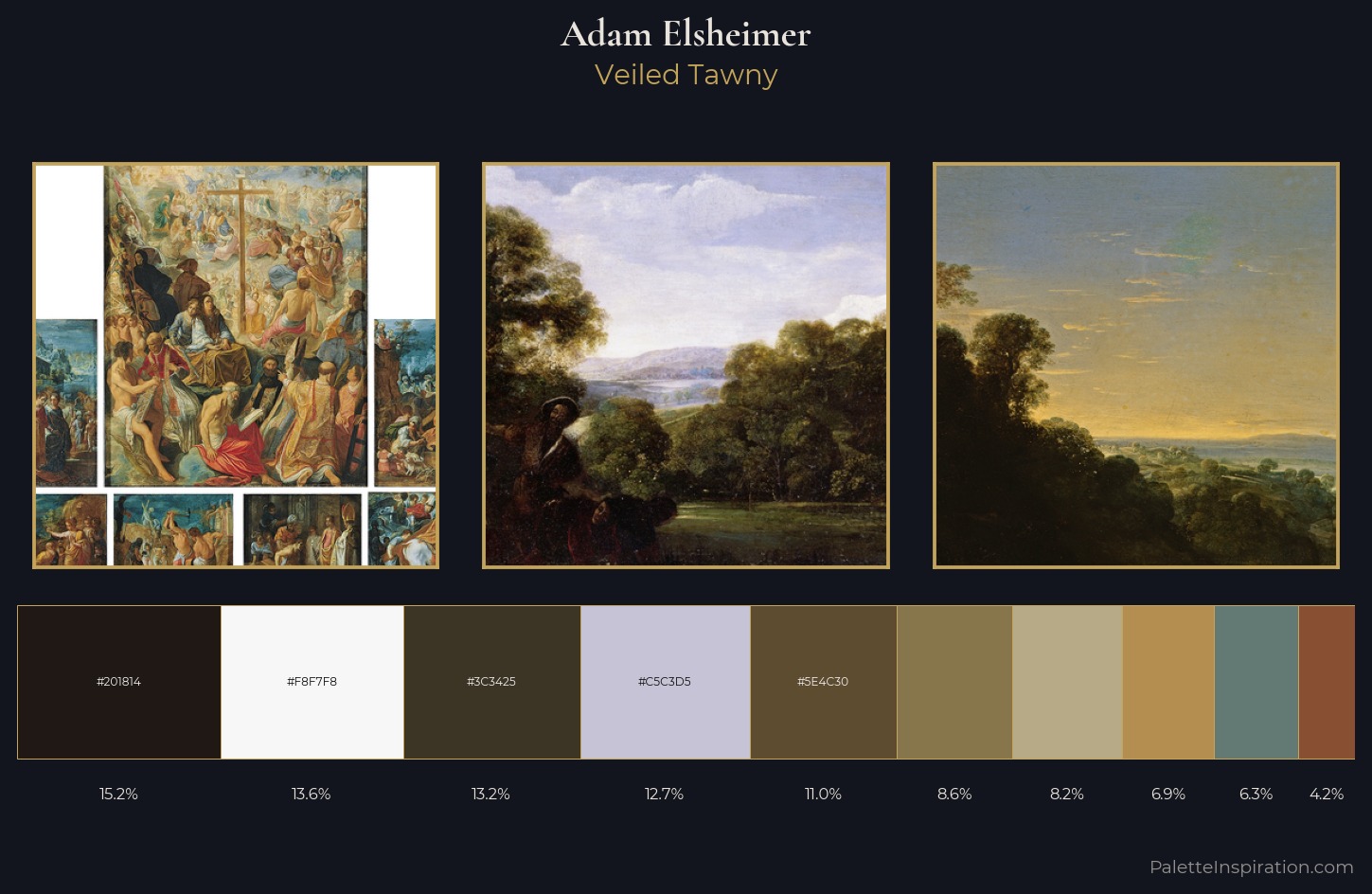 Adam Elsheimer Palette 1 — Veiled Tawny