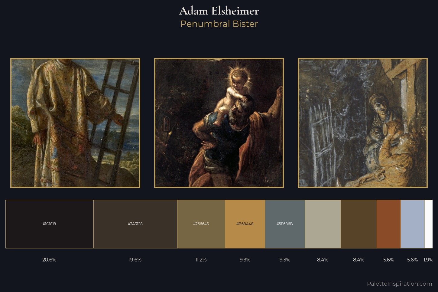 Adam Elsheimer Master Palette — Penumbral Bister