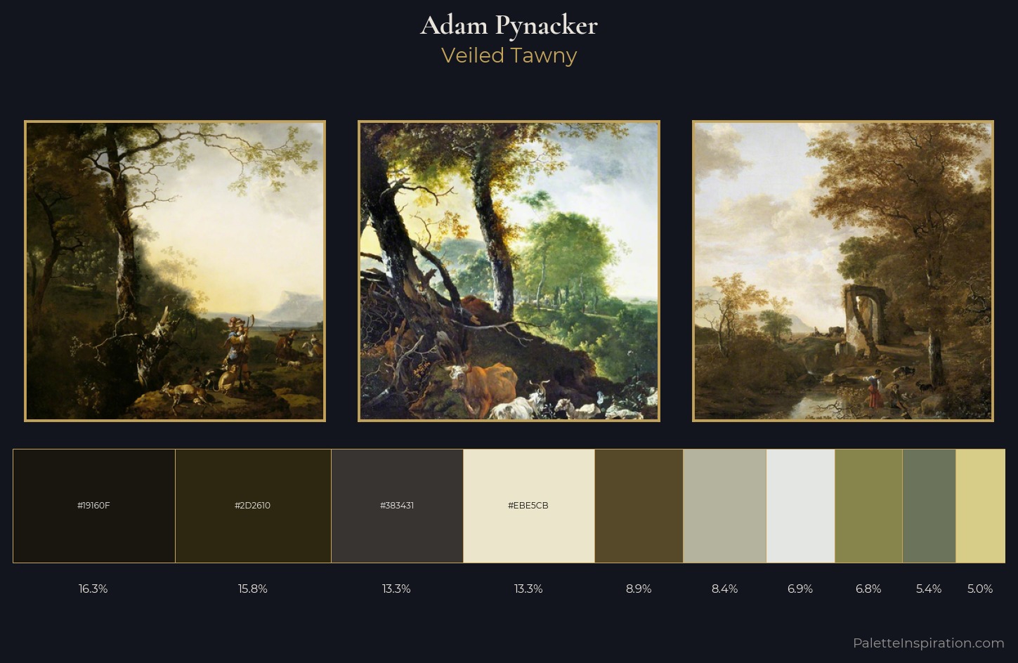 Adam Pynacker Palette 1 — Veiled Tawny