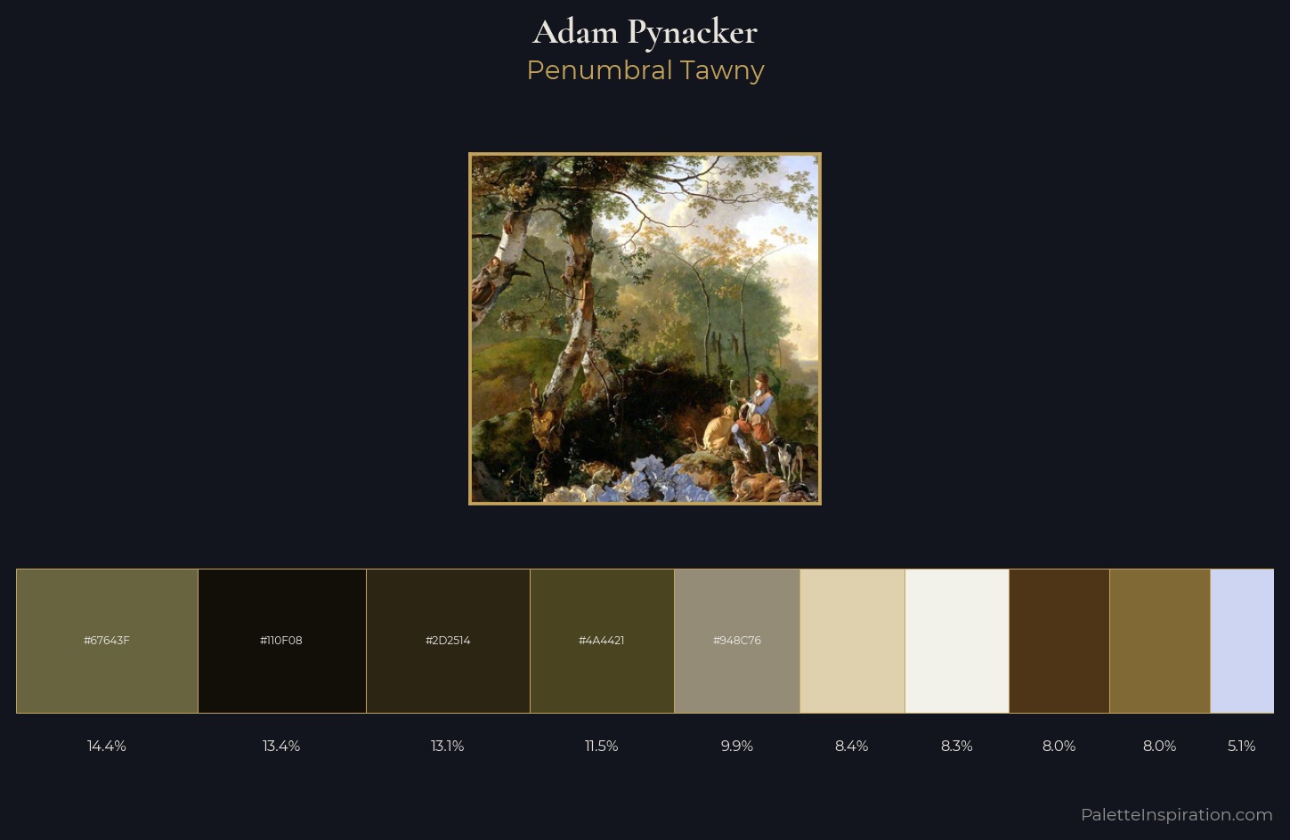 Adam Pynacker Palette 2 — Penumbral Tawny
