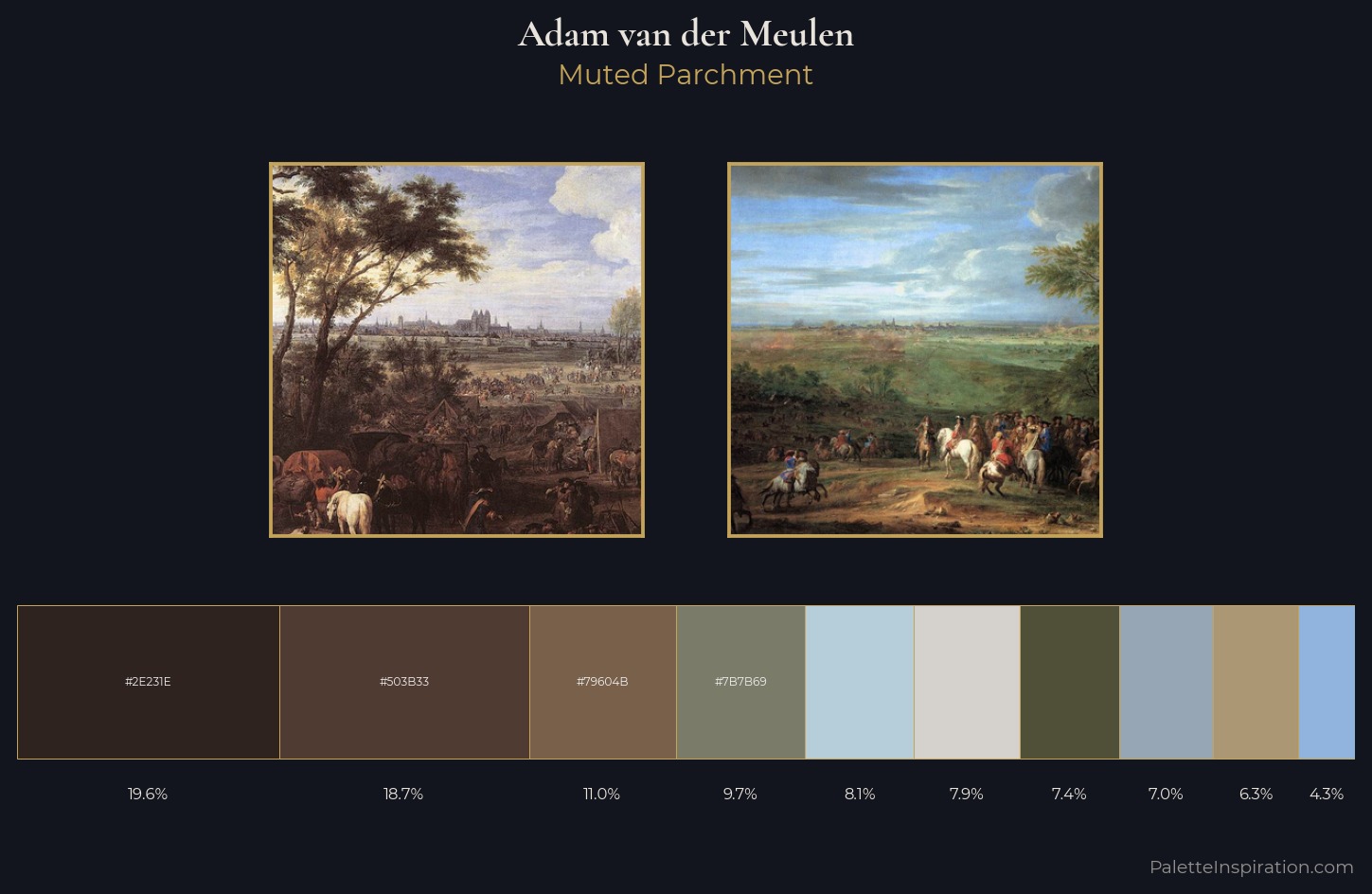Adam van der Meulen Palette 1 — Muted Parchment