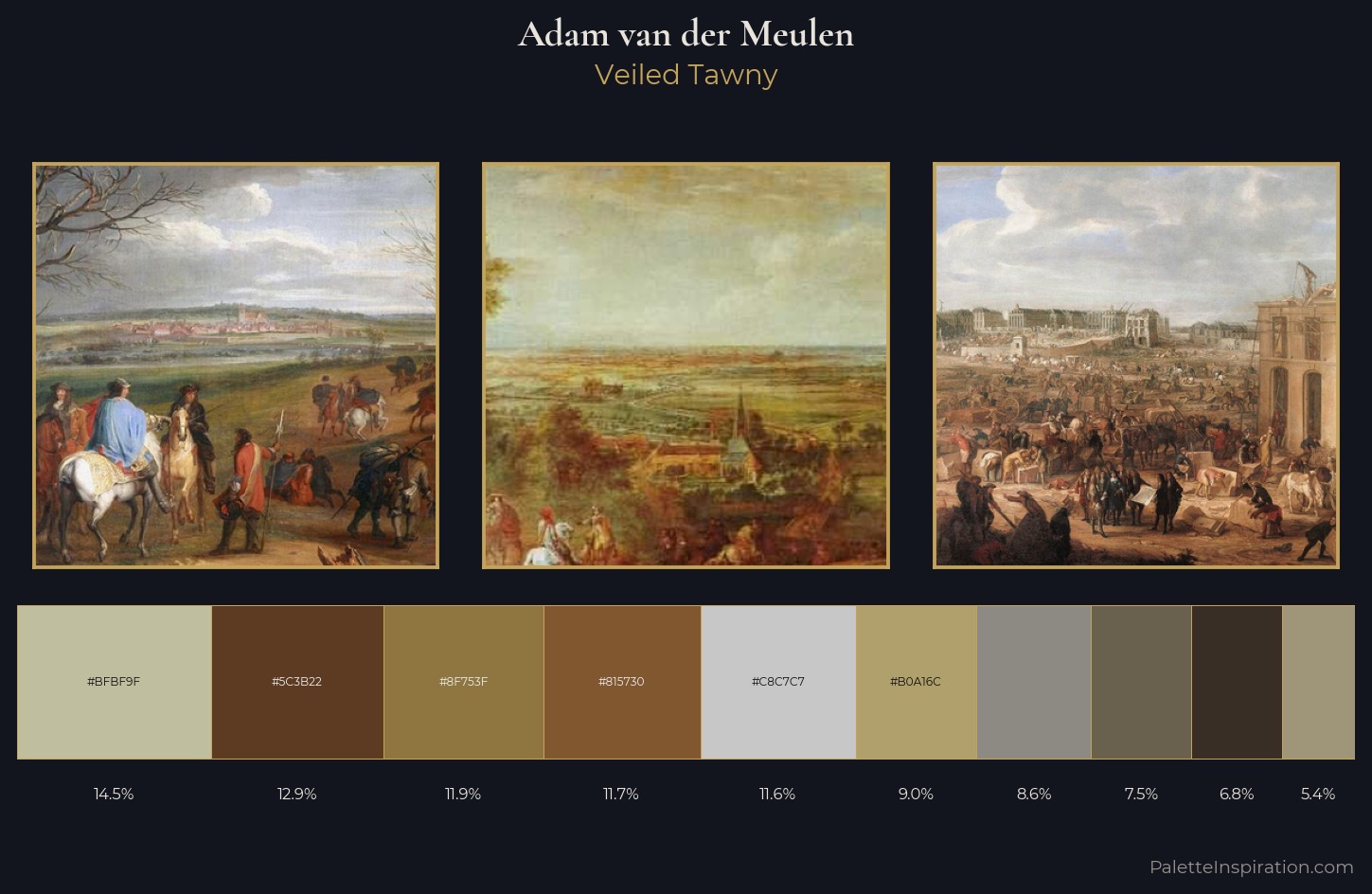 Adam van der Meulen Palette 3 — Veiled Tawny