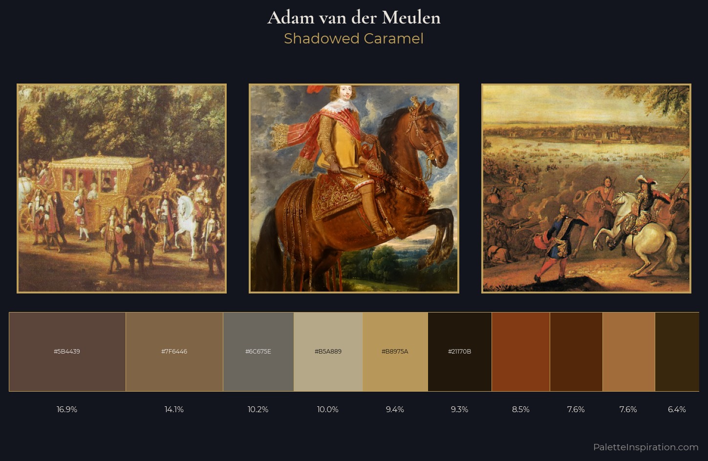 Adam van der Meulen Palette 7 — Shadowed Caramel