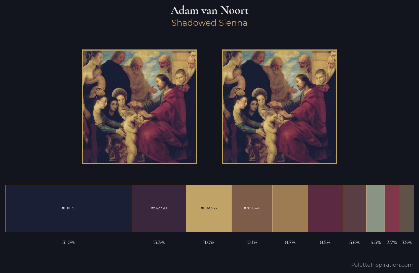 Adam van Noort Palette 4 — Shadowed Sienna