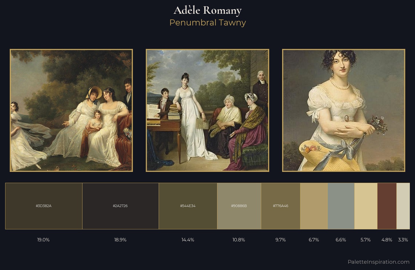 Adèle Romany Palette 1 — Penumbral Tawny