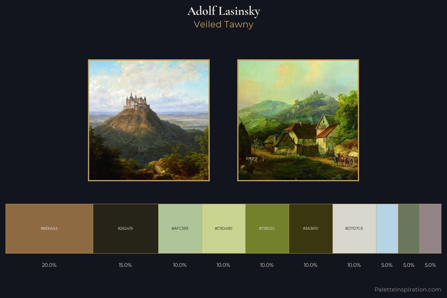 Adolf Lasinsky Master Palette — Veiled Tawny