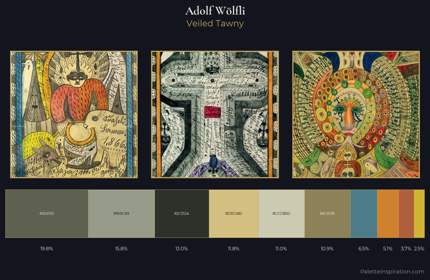 Adolf Wölfli Palette 2 — Veiled Tawny