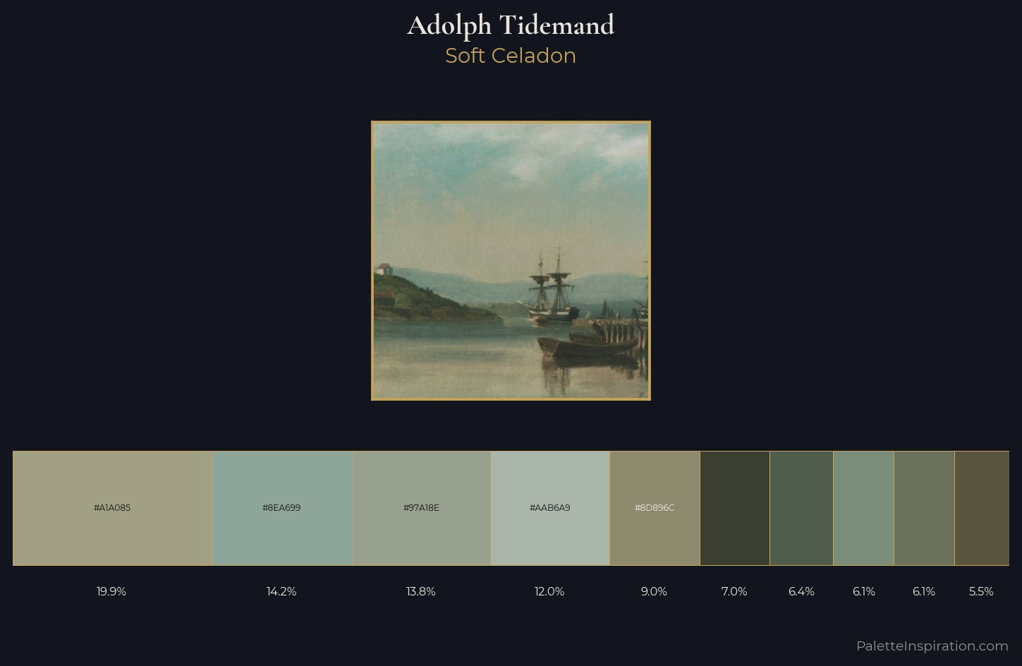Adolph Tidemand Palette 1 — Soft Celadon