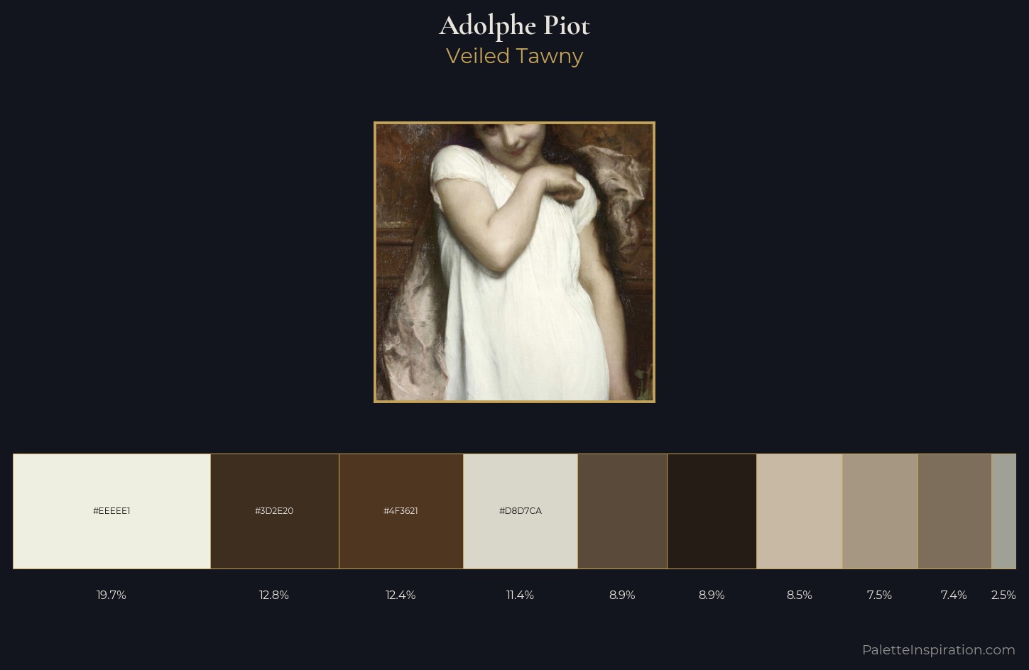 Adolphe Piot Palette 1 — Veiled Tawny
