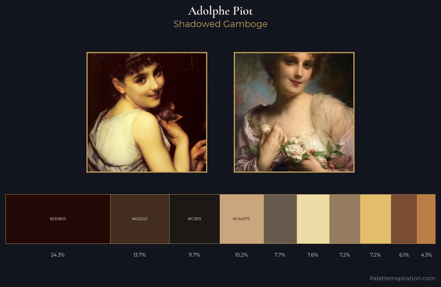 Adolphe Piot Palette 5 — Shadowed Gamboge