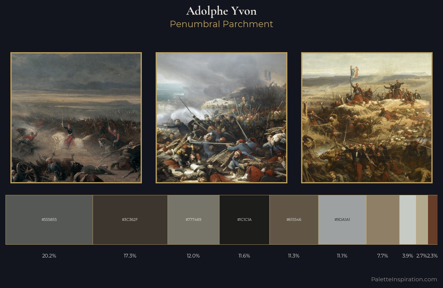 Adolphe Yvon Palette 4 — Penumbral Parchment