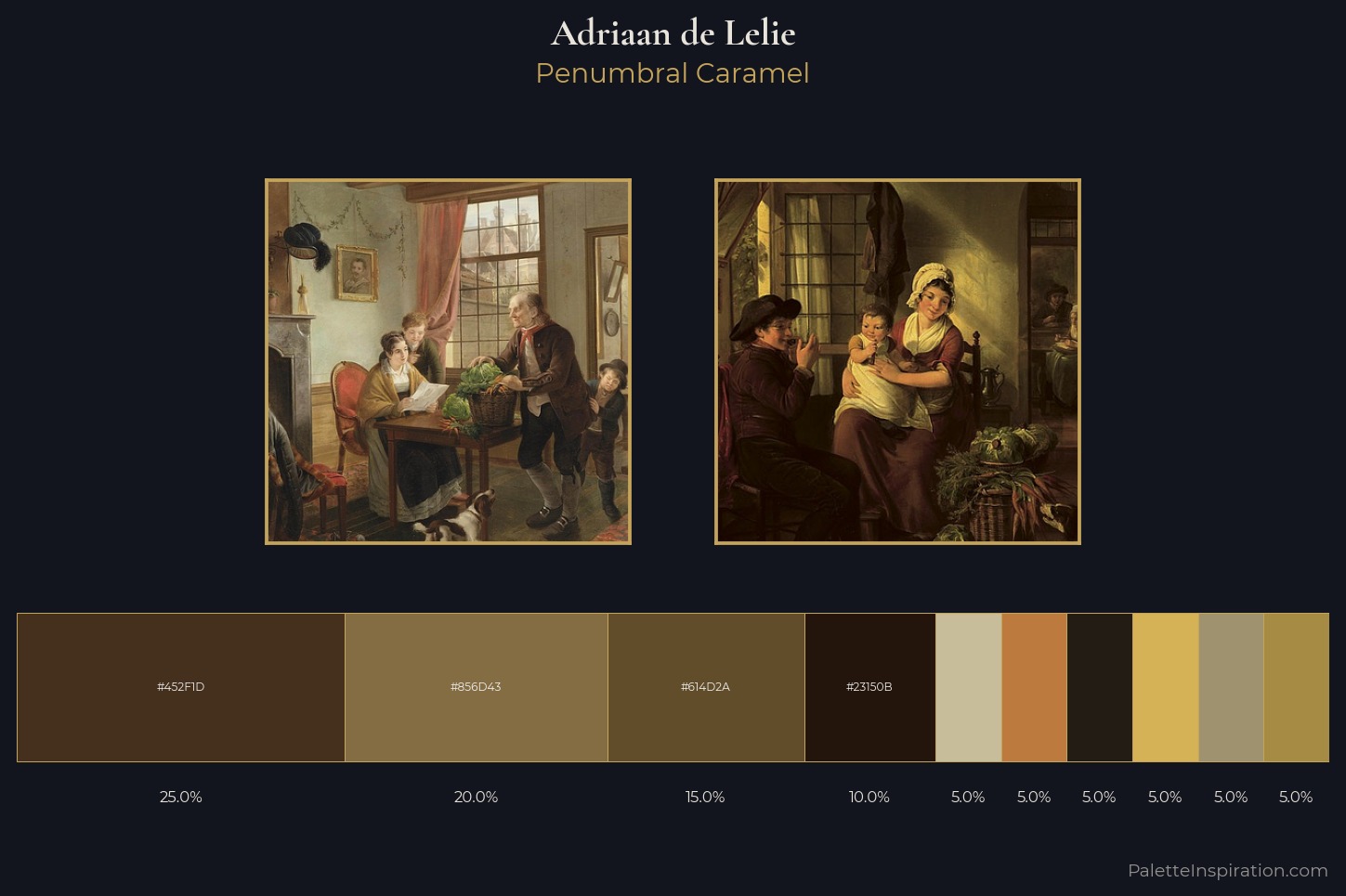 Adriaan de Lelie Master Palette — Penumbral Caramel