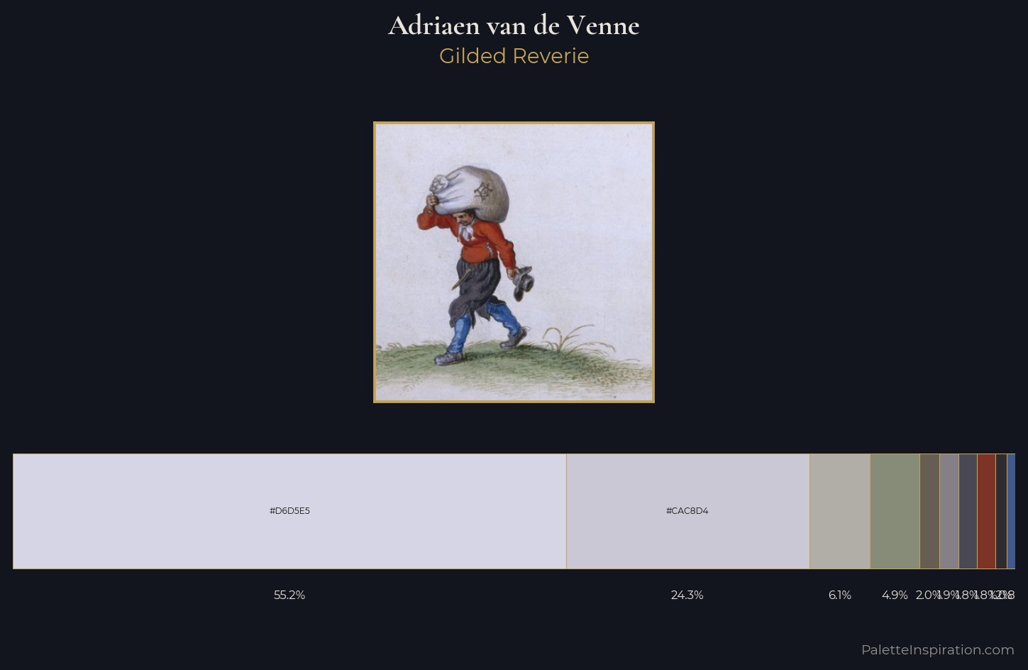 Adriaen van de Venne Palette 2 — Gilded Reverie