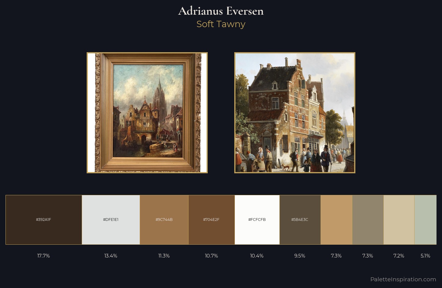 Adrianus Eversen Palette 1 — Soft Tawny