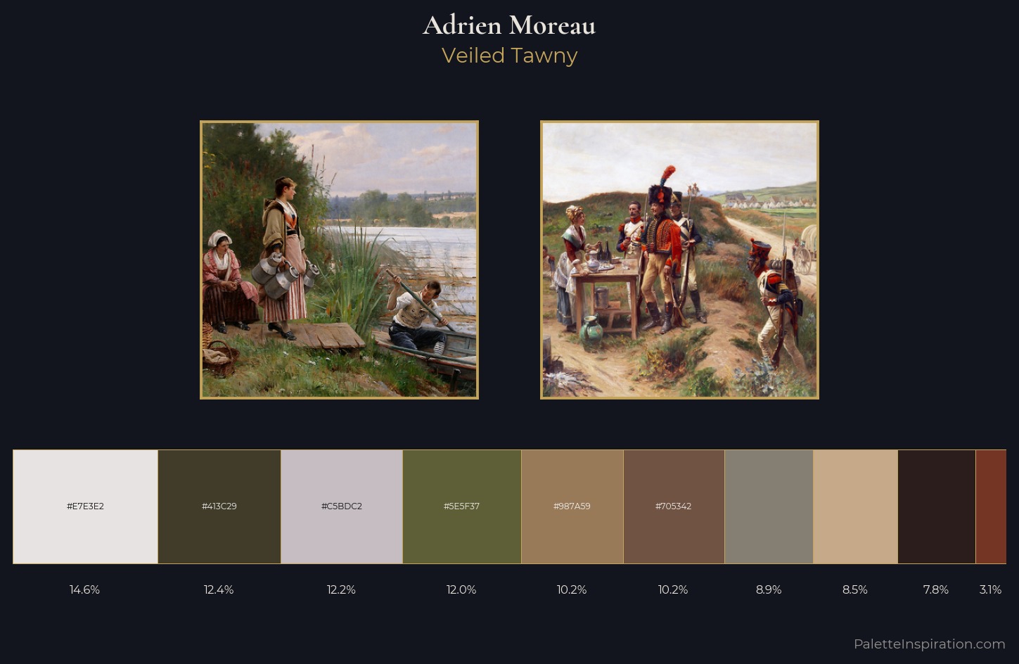 Adrien Moreau Palette 3 — Veiled Tawny
