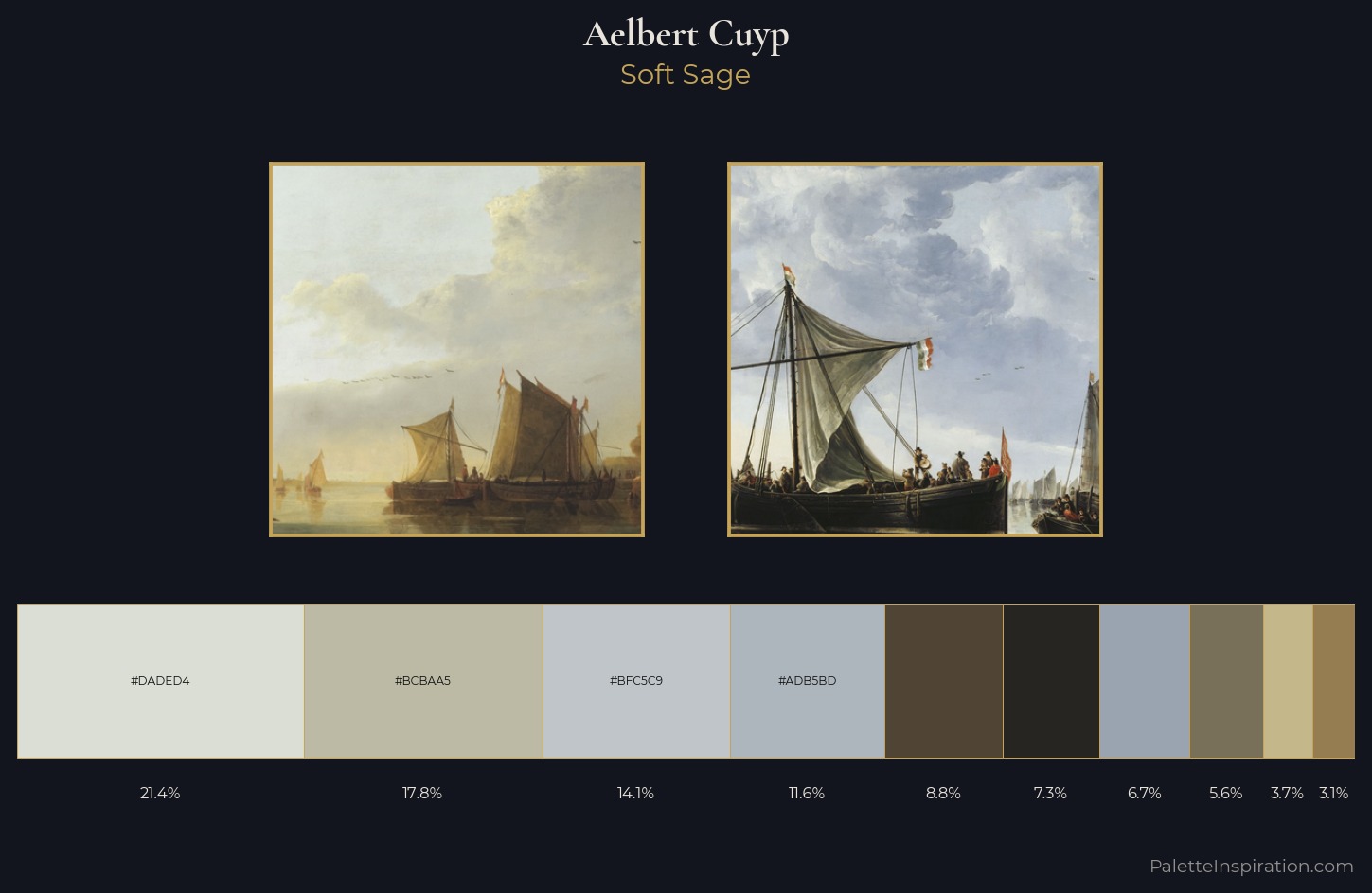 Aelbert Cuyp Palette 1 — Soft Sage