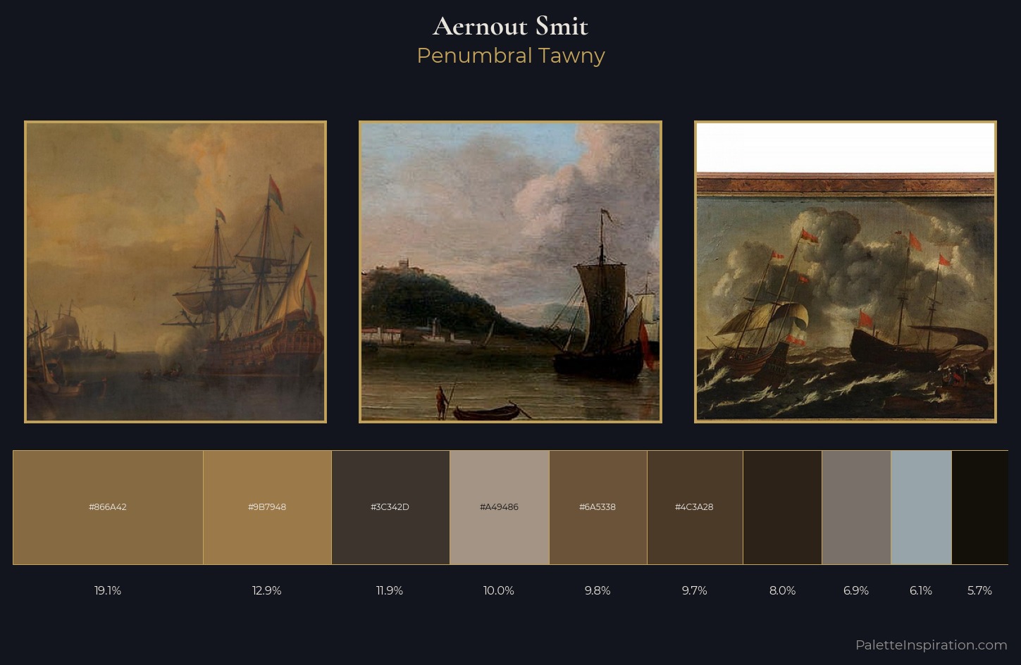 Aernout Smit Palette 4 — Penumbral Tawny