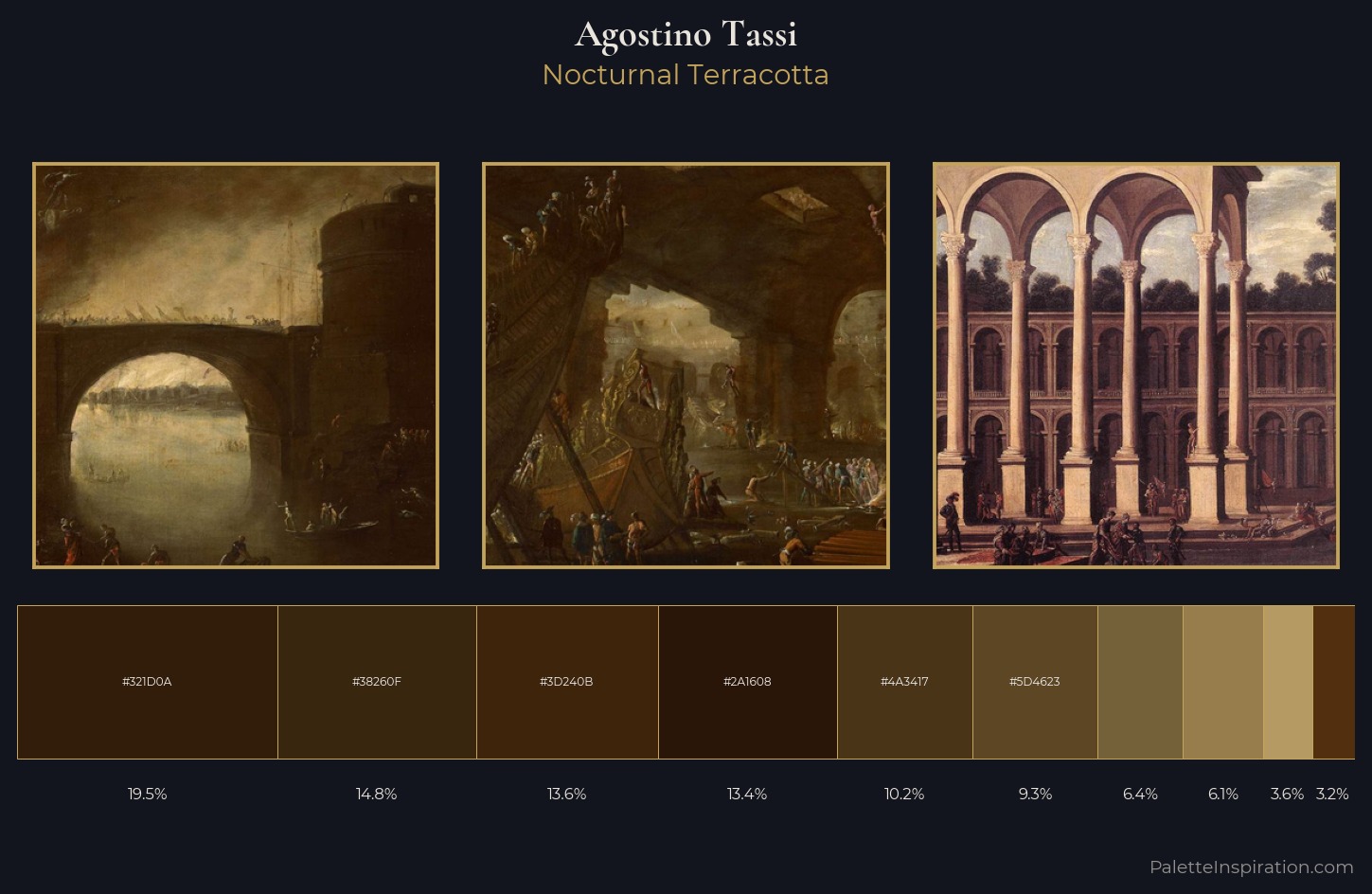 Agostino Tassi Palette 4 — Nocturnal Terracotta